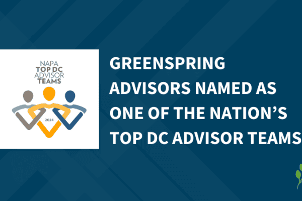Greenspring Advisors Named As One of the Nation's Top DC Advisor Teams Graphic